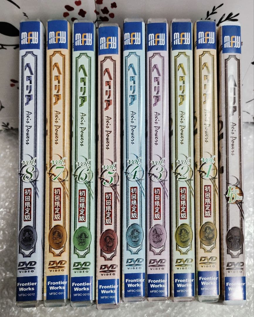 値下 ヘタリア Axis Powers 全8巻 初回限定版 FanDiscDVD